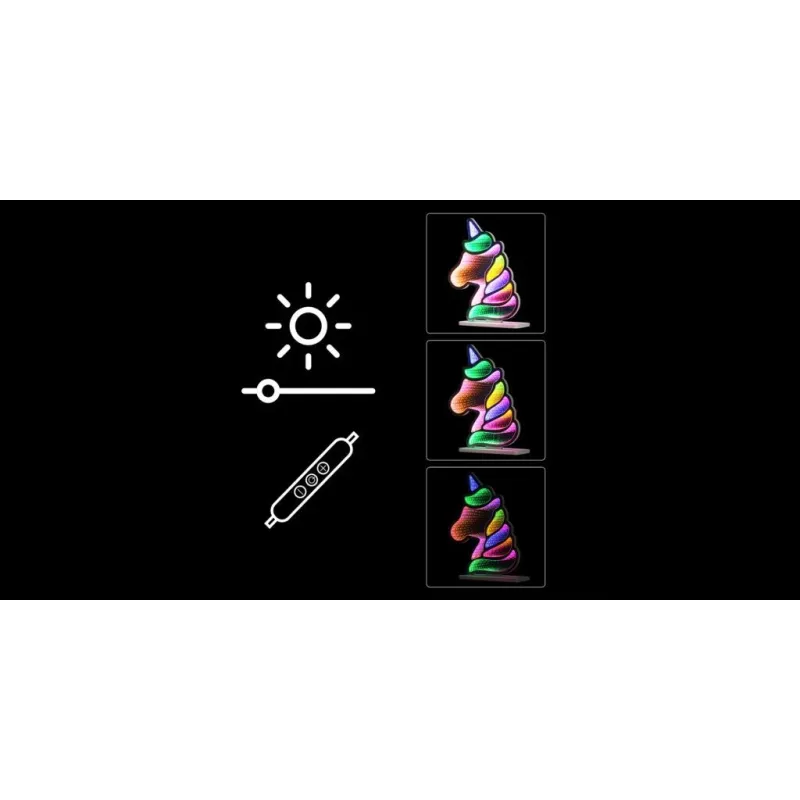 Manta MASNL134MT Style Neon Lights UNICORN With A Tunnel Effect
