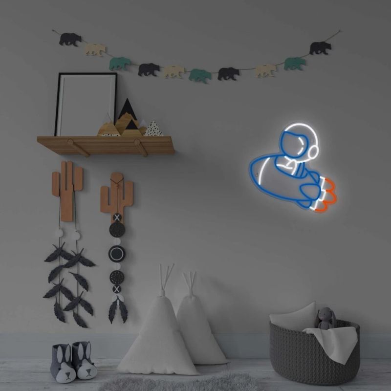 Manta SNL90MT Style Neon Lights ASTRONAUT ON RAKETA