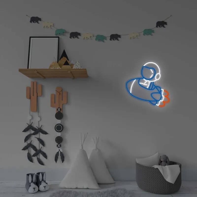 Manta SNL90MT Style Neon Lights ASTRONAUT ON RAKETA
