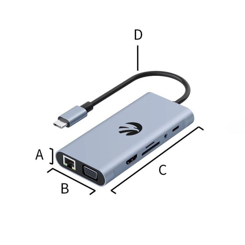 Hawk HW-HUB1101 11in1 Adapter USB-C