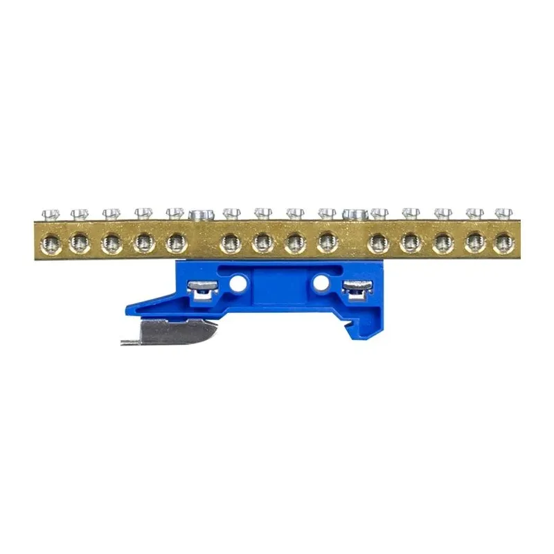 Zemējuma spaile Pawbol ZO-2107, DIN, 14x16 mm², zila krās.