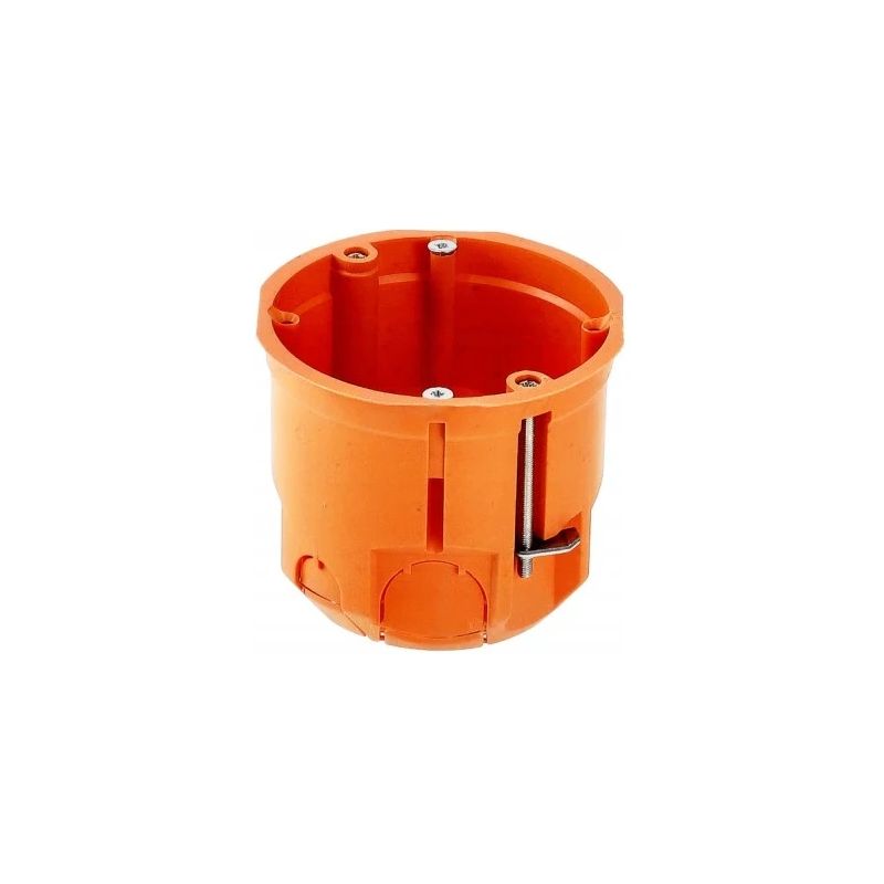 Montāžas kārba 1-viet. 650C 68x60mm reģipsim oranž.