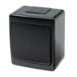 Slēdzis virsapmetuma melns, IP44, UV izturīgs, BETA