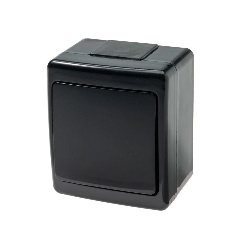 Slēdzis virsapmetuma melns, IP44, UV izturīgs, BETA
