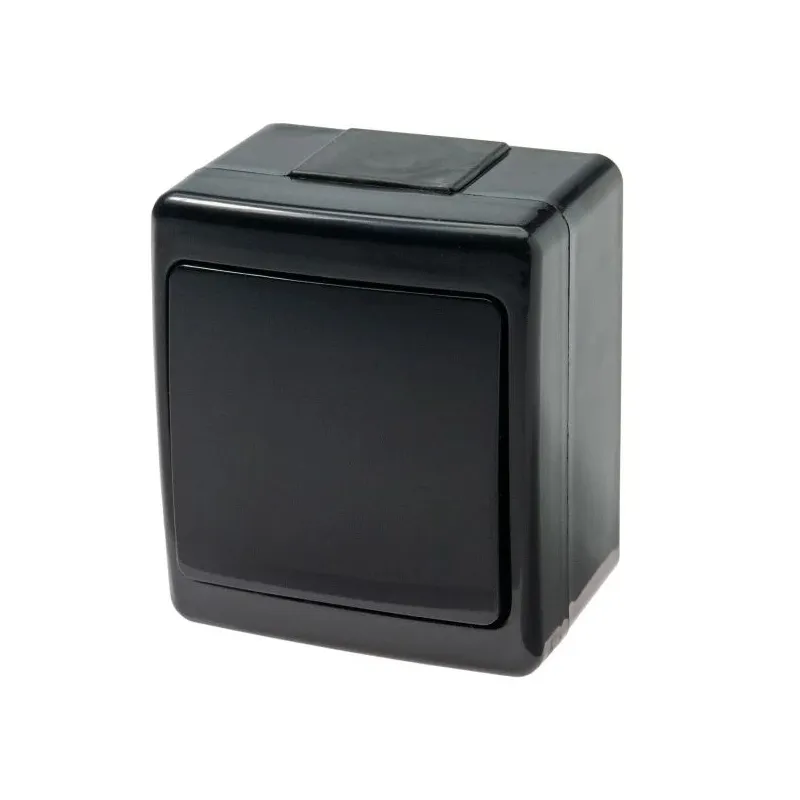 Slēdzis virsapmetuma melns, IP44, UV izturīgs, BETA