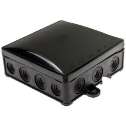 Nozarkārba virsapmetuma melna UV 90x90x40mm IP54