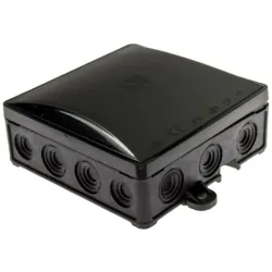 Nozarkārba virsapmetuma melna UV 90x90x40mm IP54