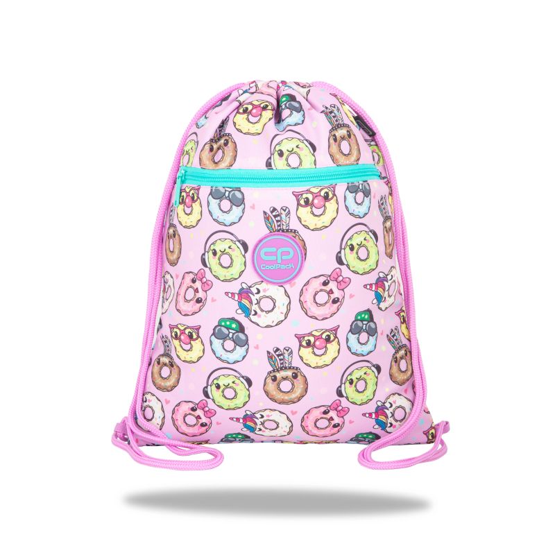 Sporta soma happy donuts rozā-zils