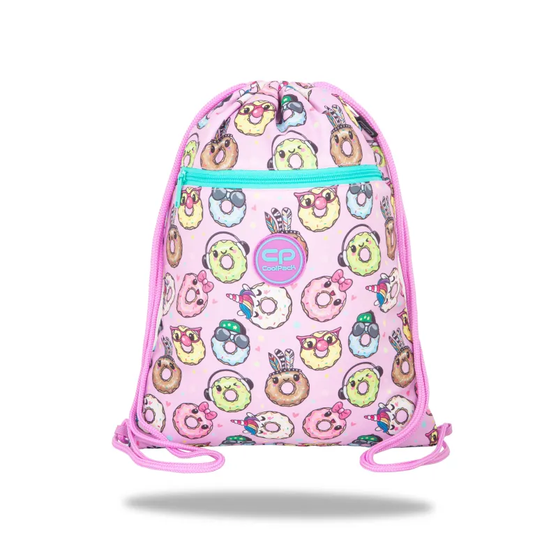 Apavu soma CoolPack Happy Donuts, zila krās.-rozā krās., 42.5 cm x 32.5 cm x 1.5 cm