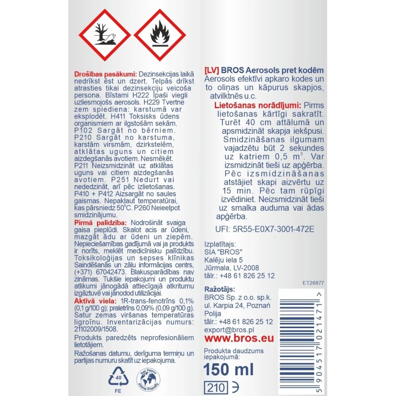 Līdz. bros pret kodēm 150ml lv