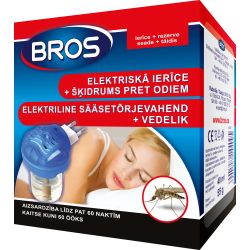 Ierīce elektr+šķidrums pret odiem bros