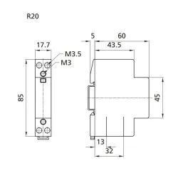 Контактор ETI AC-1, 20 а, 2.16 кВт