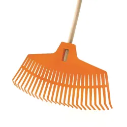 Grābeklis vēdekļa Prosperplast Focus Green-Orange 102590013, ar kātu, 1650 mm, zaļa krās.-oranža krās.