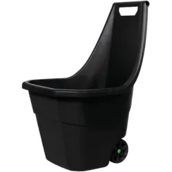 Sodo vežimėlis Prosperplast Load And G, plastikas, juoda sp., 55 l