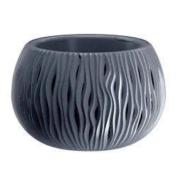 Цветочный горшок Prosperplast Sandy Bowl DSK180, пластик, серый цв.