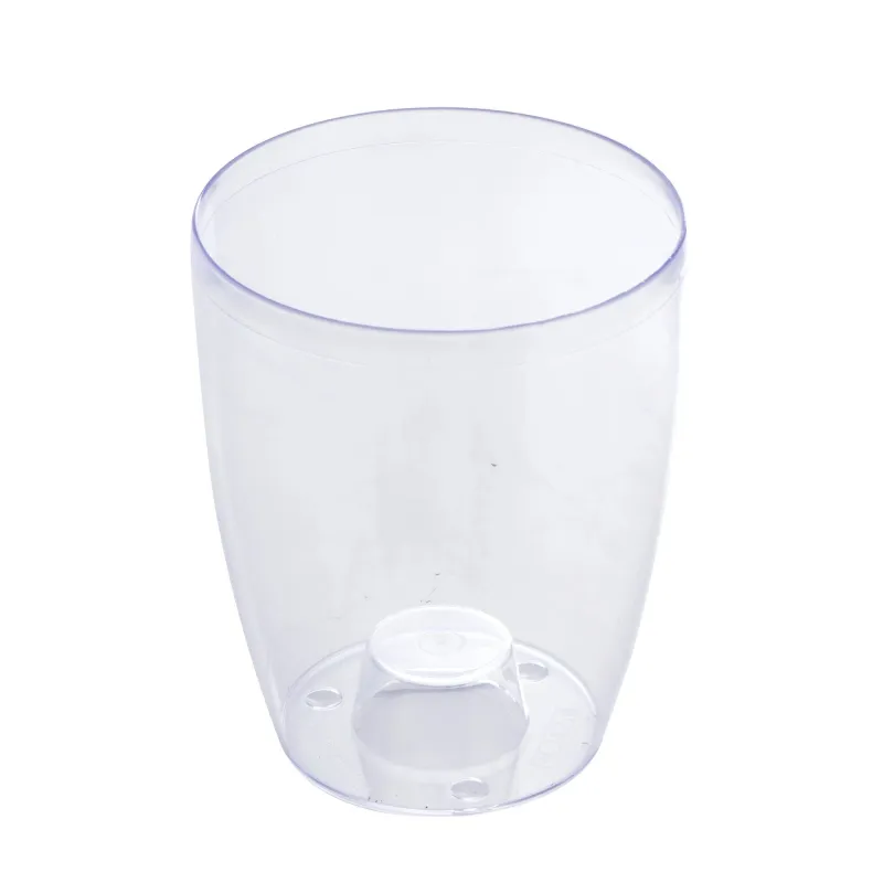 Puķu pods Prosperplast Douw DUOW130P, plastmasa, caurspīdīga krās.