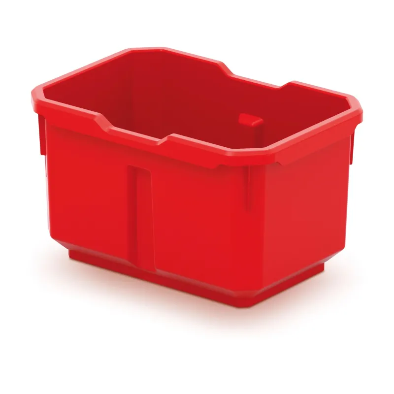 Instrumentu kaste, 15.6 cm x 11 cm x 19.5 cm, melna krās.-sarkana krās.