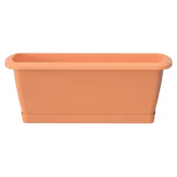 Ziedu kaste Prosperplast Respana ISE800P, plastmasa, 80 cm x 18.4 cm, brūna krās.