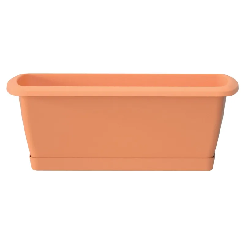 Ziedu kaste Prosperplast Respana ISE800P, plastmasa, 80 cm x 18.4 cm, brūna krās.