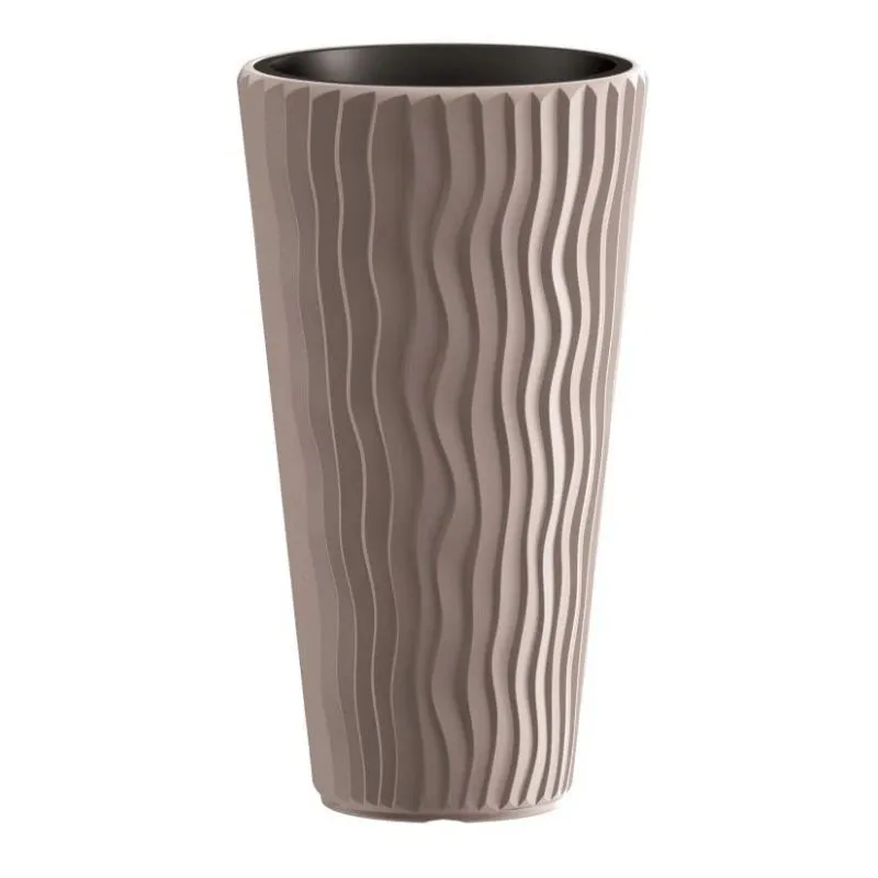 Puķu pods Prosperplast Sandy DPSP300, plastmasa, brūna krās.