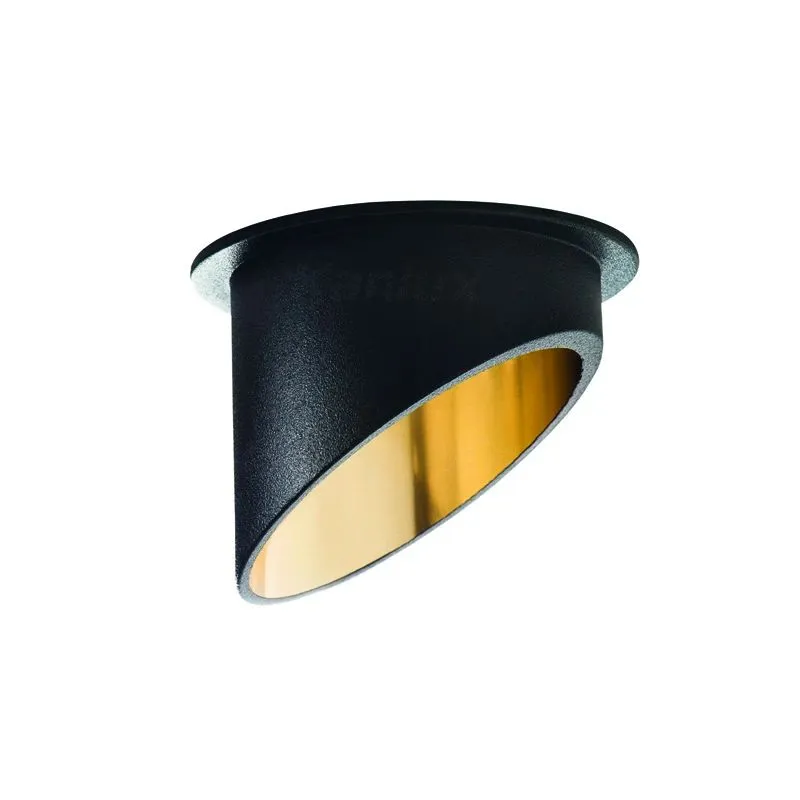 Lampa padziļinājums Kanlux Spag C, GU10, melna krās.-dzeltena krās.