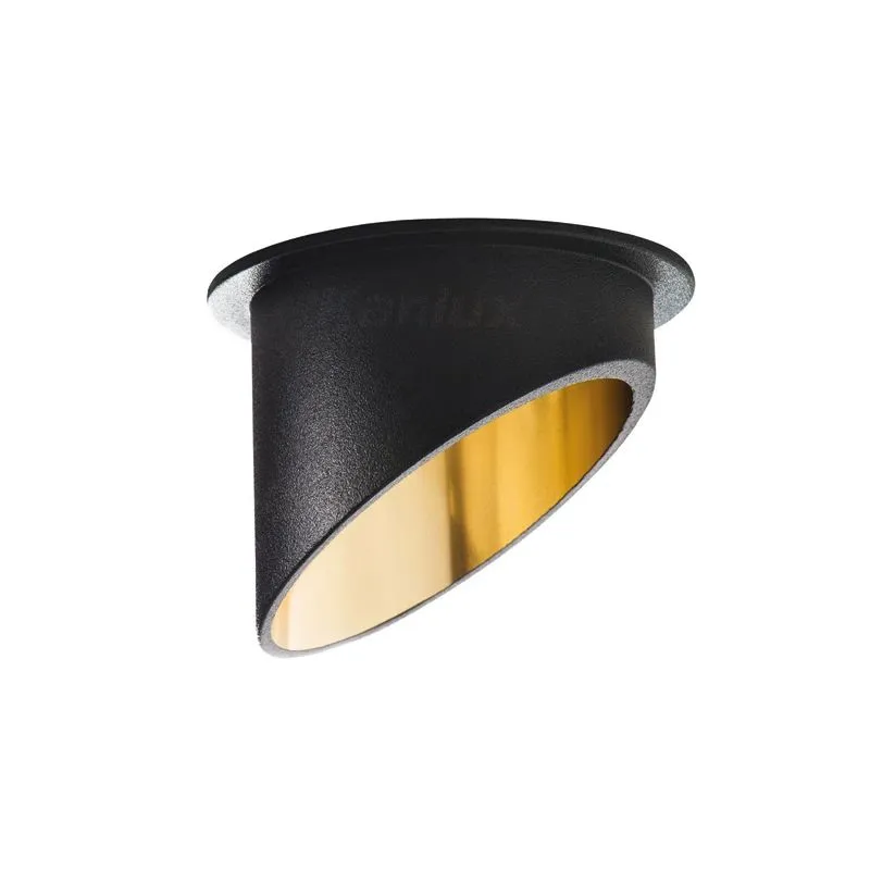 Lampa padziļinājums Kanlux Spag C, GU10, melna krās.-dzeltena krās.