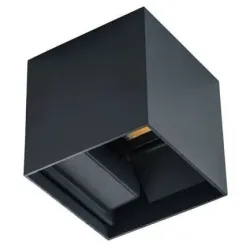 Āra sienas lampa Kanlux Reka LED EL 7W-L-GR, 7W, LED, IP54, melna krās., 10 cm x 10 cm