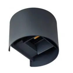 Уличный настенный светильник Kanlux Reka LED EL 7W-O-GR, 7Вт, LED, IP54, черный цв., 11.5 см x 10 см