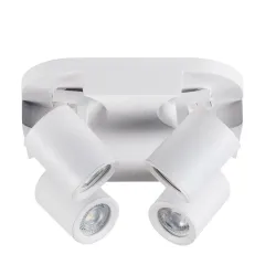 Spotlampa laurin el-4o w 4xgu10 balta