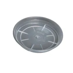 Puķu poda šķīvis Uniplastex UPOO14, caurspīdīga krās., 14 cm