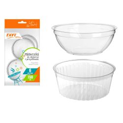 Bļoda deserta vienreizēja 150ml 6gab