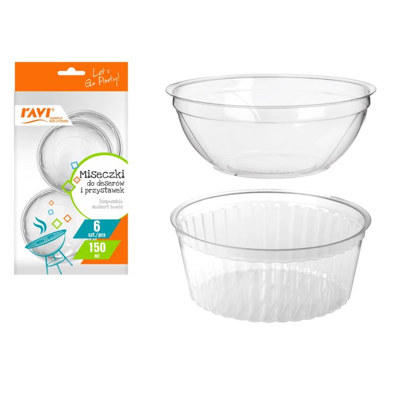 Bļoda deserta vienreizēja 150ml 6gab