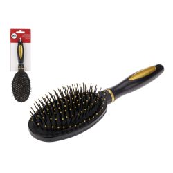 Ķemme matu melna-zelta