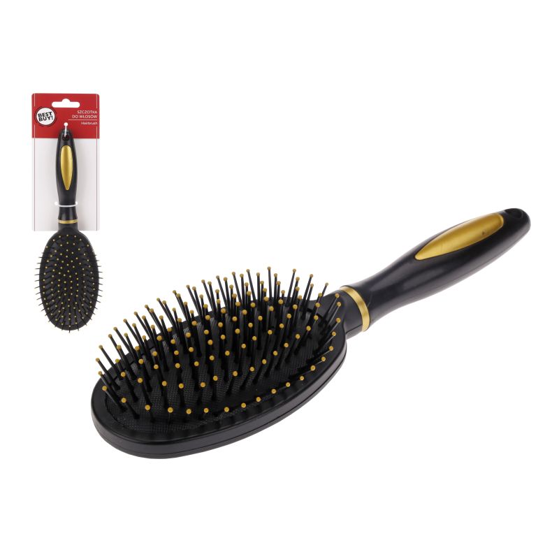 Ķemme matu melna-zelta