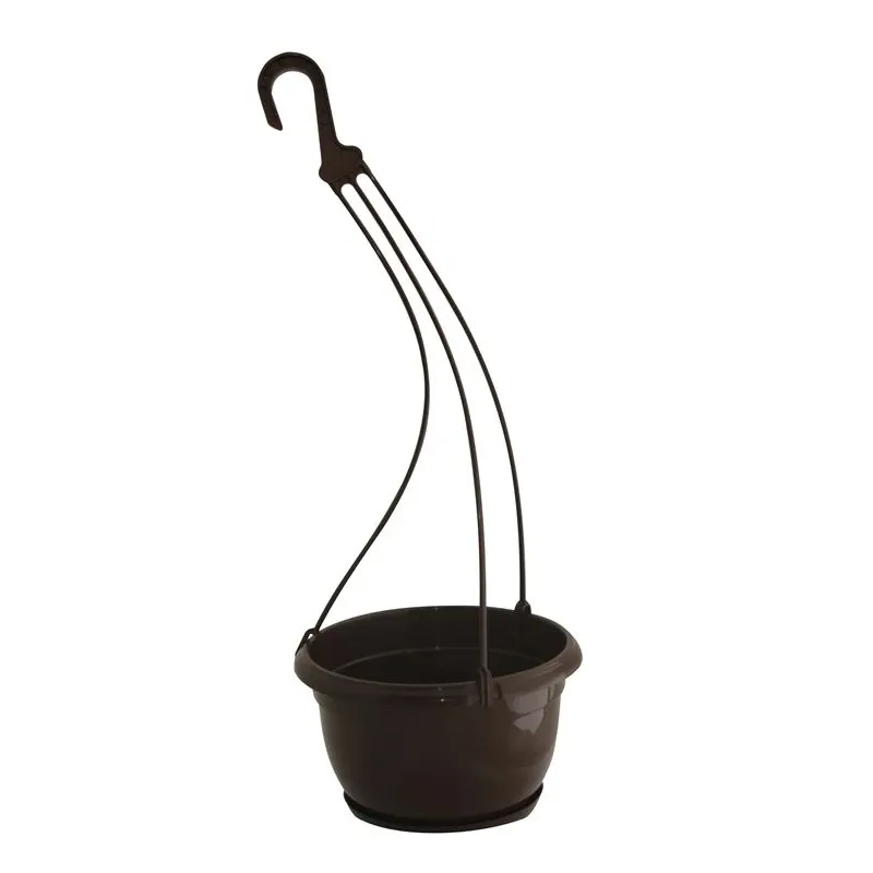 Karināmais puķu pods Form Plastic Malta 2504, plastmasa, brūna krās.