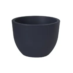 Lillepott Form Plastic Round 2731, plastik, must v.