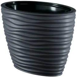 Lillepott Form Plastic Sahara 3115-014, plastik, antratsiit v.