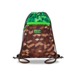 Сумка для обуви CoolPack, коричневый цв.-зеленый цв.
