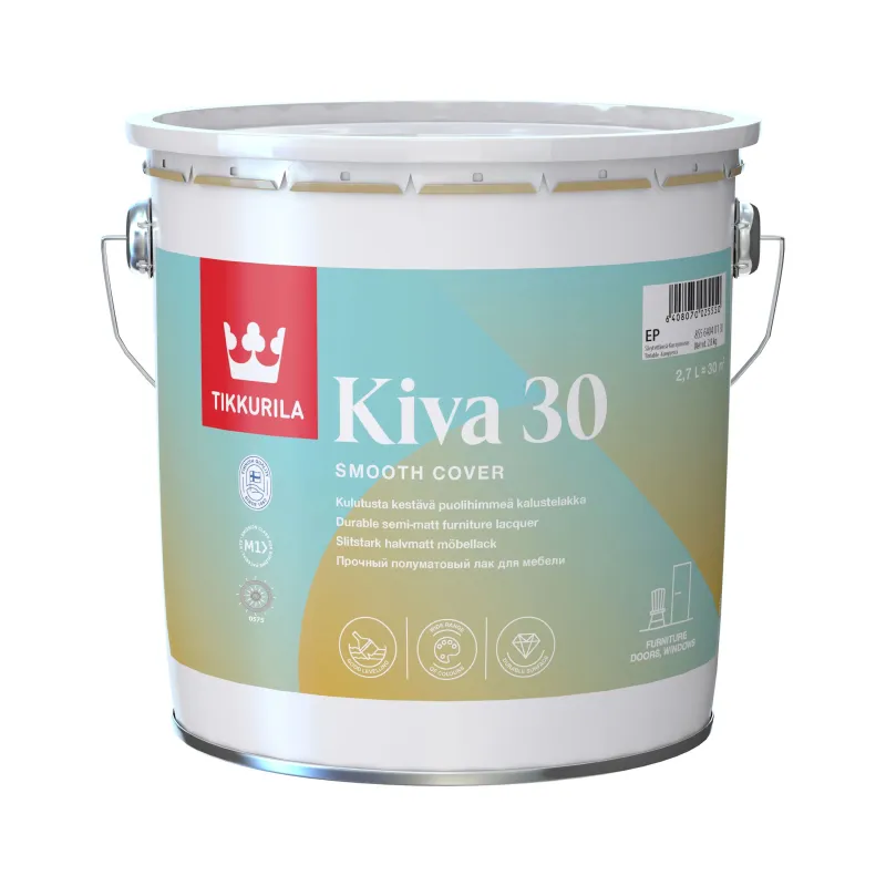 Beiču laka, pus-matēts Tikkurila Kiva 30, 2.7 l