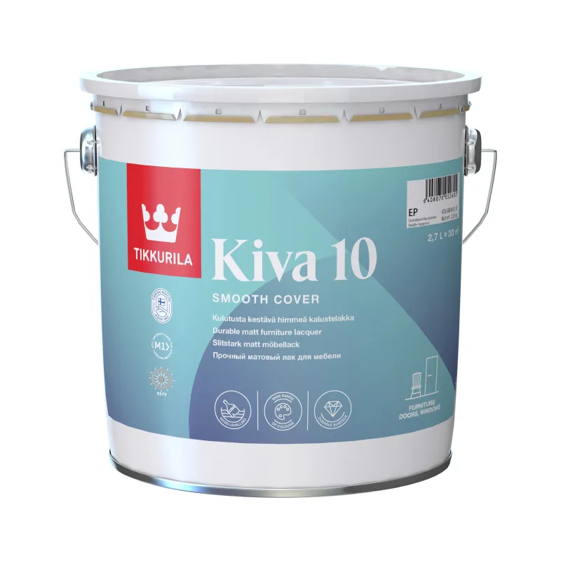 Beiču laka, matēts Tikkurila Kiva 10, 2.7 l