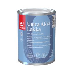 Laka logiem un durvīm unica akva 0,9l