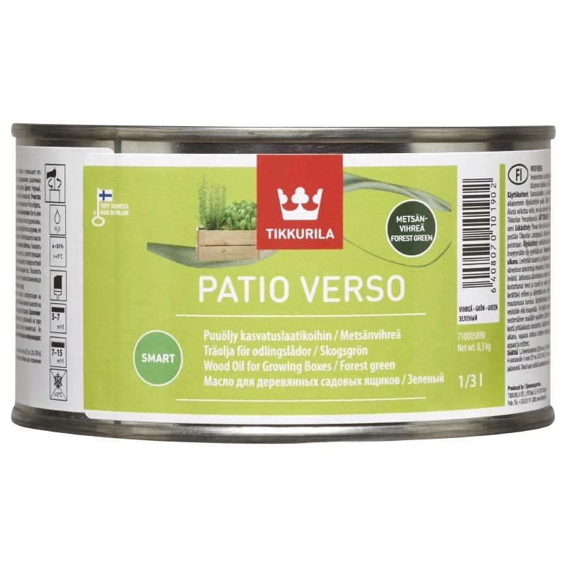 Eļļa koka kastēm patio verso brown 0.33l