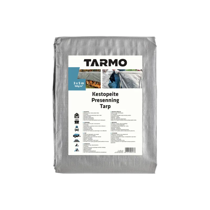 Tents Okko Tarpaulin, pelēka krās., 3 m x 5 m