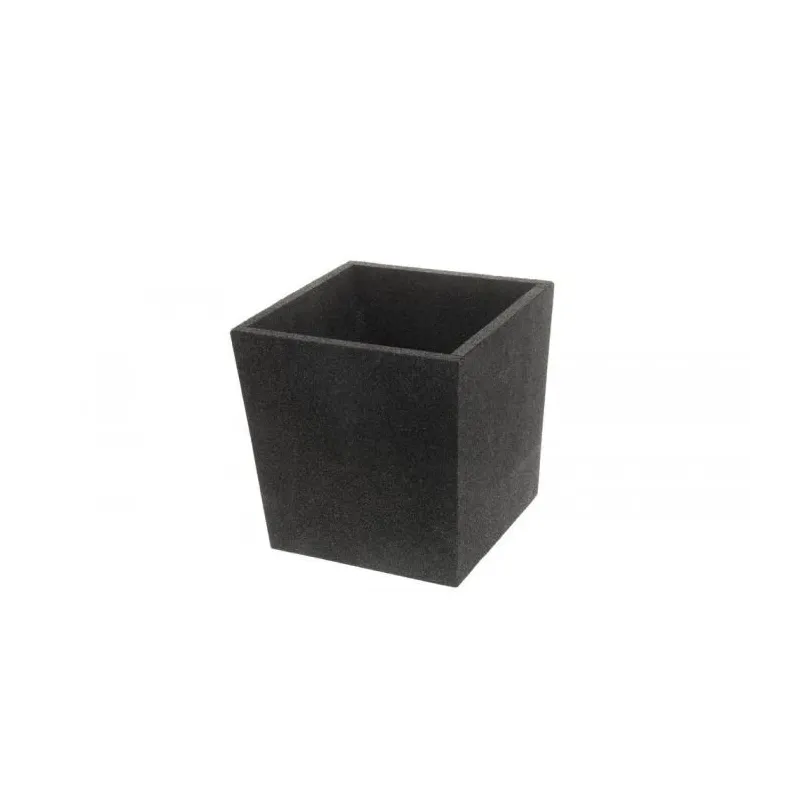 Puķu pods 4Living Termo 276392, polipropilēns ,pp,, melna