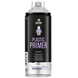 Aerosolkrāsa-grunts 400ml PRO plastmasai