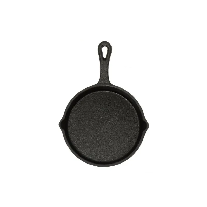 Single-serve grill pan round cast iron 14,5 cm