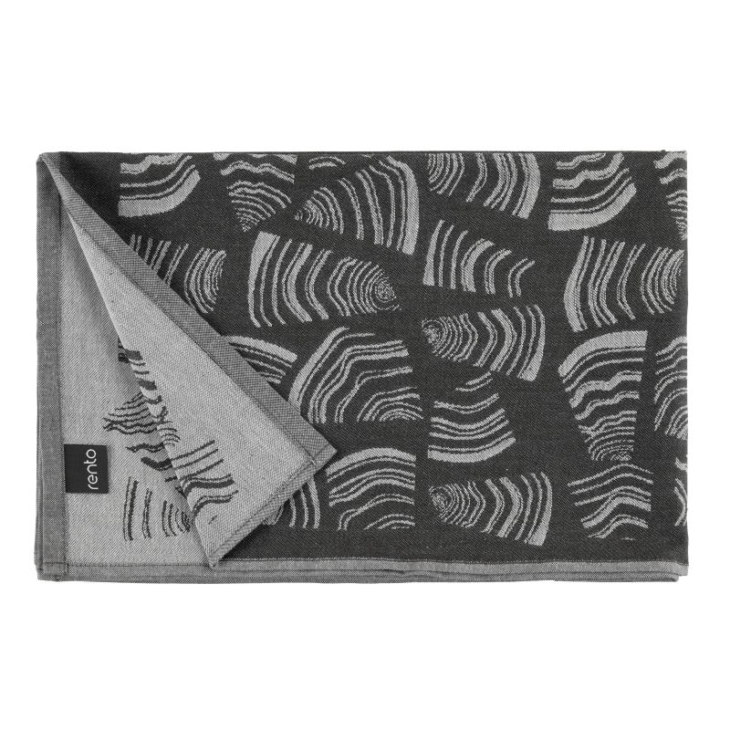 Dvielis pirts rento melns 50x150cm