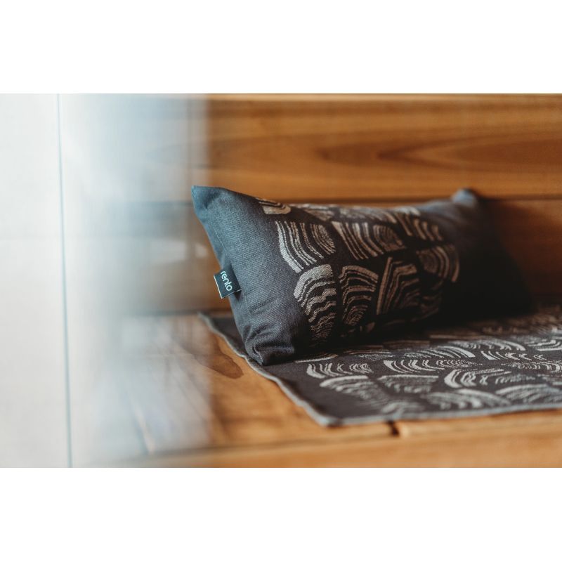 Dvielis pirts rento melns 50x150cm