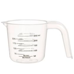 Maku 250 ml plastikinis puodelis ,matavimo indas,