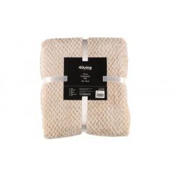 Pleds 130x170cm bēšs